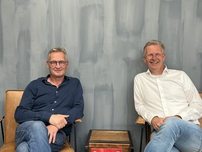 QC centre links Jurrie Christians rechts Rob Wierenga